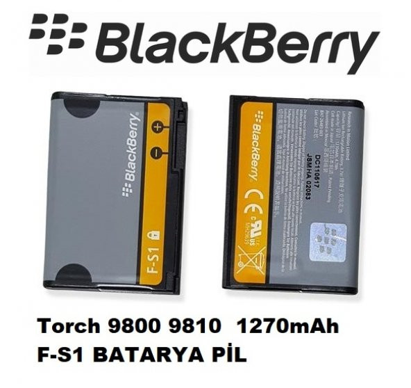 Day Blackberry Torch 9810 F-S1 1270 mAh ORJİNAL Batarya Pil (Uzun Ömürlü 2 YIL GARANTİLİ) BBZ10LS002927 ürün görseli 1