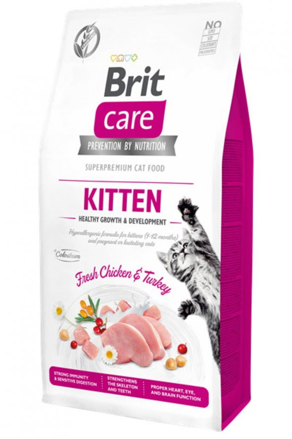 Brit Yavru - Hipoalerjenik Kitten Tahılsız Tavuk Ve Hindili Yavru Kedi Maması 7 Kg ürün görseli 1