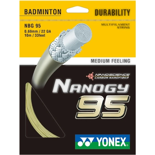 Yonex Nanogy 95 Tekli Badminton Kordajı Altın Rengi ürün görseli 1