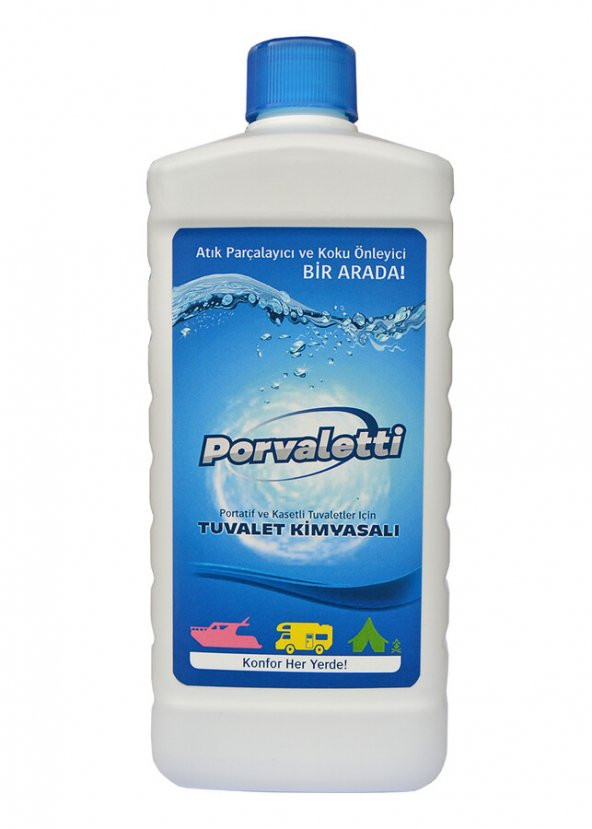 Porvaletti Karavan ve Tekne Portatif Tuvalet Kimyasalı 1 L ürün görseli 1