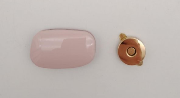 Angel Çanta Aksesuar Pudra Renkli Light Gold Mıknatıslı Kilit ürün görseli 1