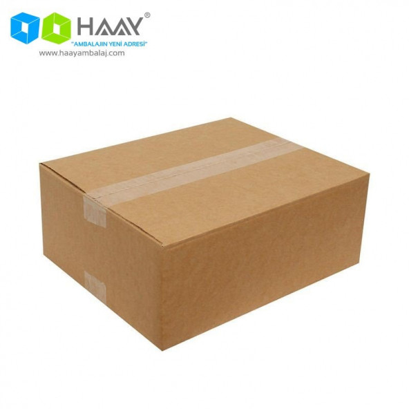 HAAY AMBALAJ 30x25x12cm Tek Oluklu Koli - Kraft (5 ADET) ürün görseli 1