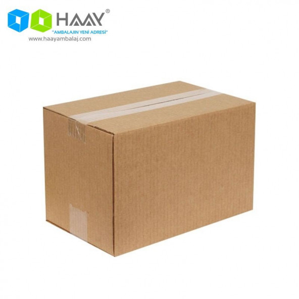 HAAY AMBALAJ 28x18x18cm Tek Oluklu Koli - Kraft (5 ADET) ürün görseli 1