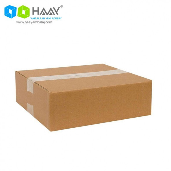 HAAY AMBALAJ 26,5x24,5x8,5cm Tek Oluklu Koli - Kraft (5 ADET) ürün görseli 1