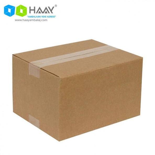 HAAY AMBALAJ 25x20x15cm Tek Oluklu Koli - Kraft (5 ADET) ürün görseli 1