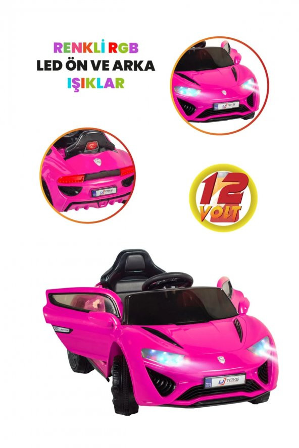 Jagor Akülü Araba 12v - Pembe - Resim 2
