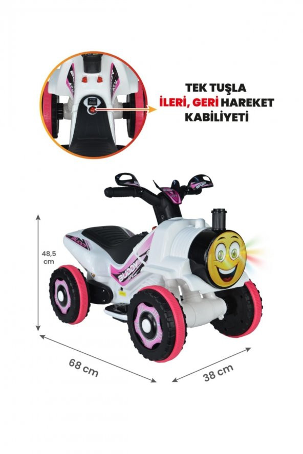 Uj Toys Beyaz Prenses Buddy Akülü Atv ürün görseli 1