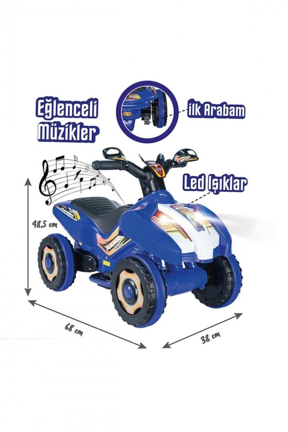 Uj Toys Led Işıklı Müzikli Akülü Atv-motor ürün görseli 1