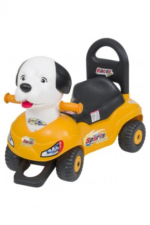 Unisex Sarı Pedalsız Köpek Kafalı Araba ürün görseli 1