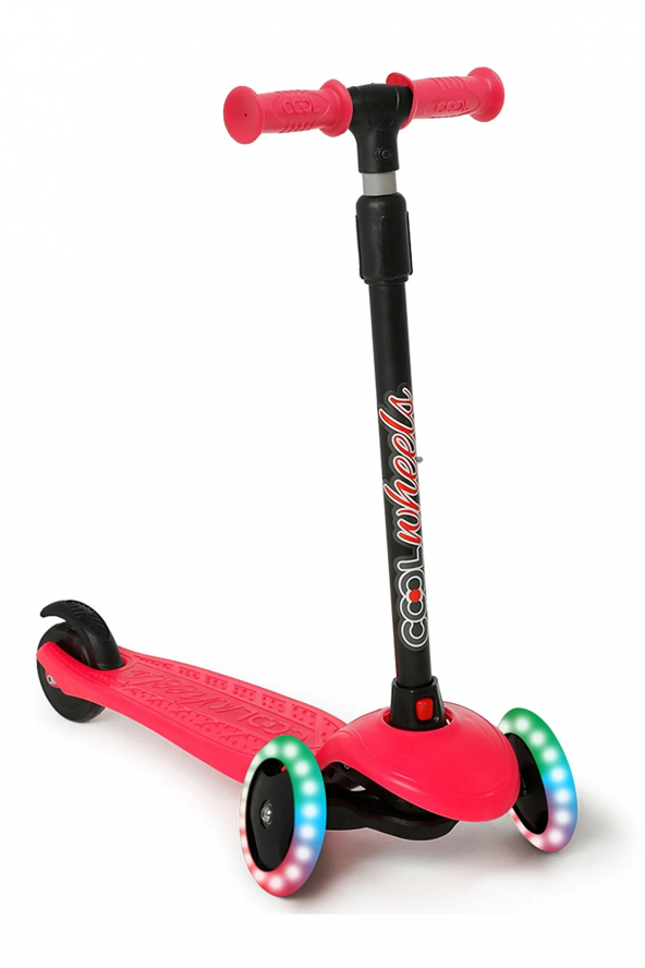 Led Işıklı 3 Tekerlekli Yükseklik Ayarlı Twist Scooter-40 kg ürün görseli 1
