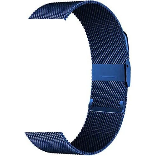 Gpack QCY Watch GTS Kordon Çıtçıtlı Hasır Metal Örgülü KRD 45 Lacivert ürün görseli 1