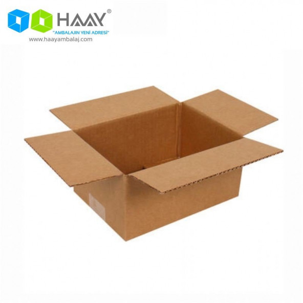 HAAY AMBALAJ 23x13x12cm Tek Oluklu Koli - Kraft (5 ADET) ürün görseli 1