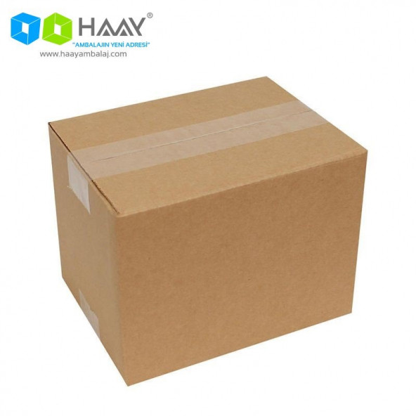 HAAY AMBALAJ 21x12x14cm Tek Oluklu Koli - Kraft (5 ADET) ürün görseli 1