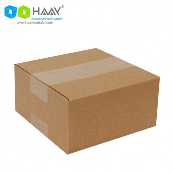 HAAY AMBALAJ 14x14x7cm Tek Oluklu Koli - Kraft (5 ADET) ürün görseli 1