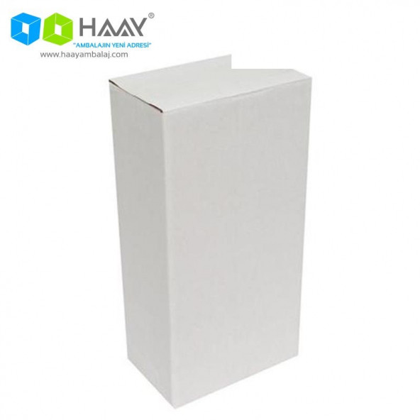 HAAY AMBALAJ 12x12x29cm Tek Oluklu Koli - Beyaz (5 ADET) ürün görseli 1