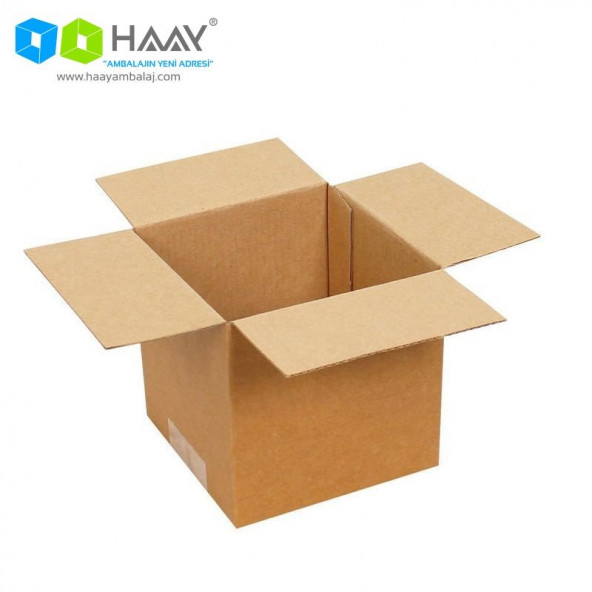 HAAY AMBALAJ 11x11x11cm Tek Oluklu Koli - Kraft (5 ADET) ürün görseli 1
