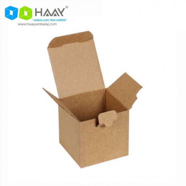 HAAY AMBALAJ 8x8x8cm Tek Oluklu Kutu (50 Adet) ürün görseli 1