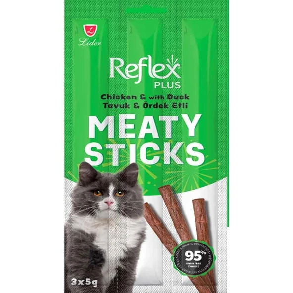 Reflex Tavuklu Ördekli Kedi Ödül Çubuğu 5 Gr 3 Adet ürün görseli 1