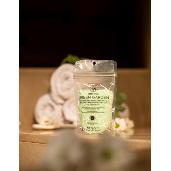 Chic Nail Manikür & Pedikür ve Banyo Tuzu Green Garden 80 gram / Epsom Tuzu / İngiliz Tuzu ürün görseli 1