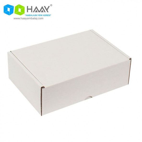 HAAY AMBALAJ 19x13x6cm Beyaz E-ticaret Kargo Kutusu (25 Adet) ürün görseli 1