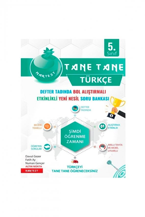 Nartest 5. Sınıf Yeşil Defter Tadında Tane Tane Türkçe ürün görseli 1