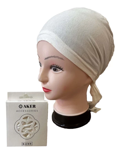 Aker Dikişli Likralı Penye Bone 5003701  EKRU ürün görseli 1