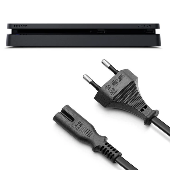 PS4 Slim Güç Kablosu 1.5m Playstation 4 Slim Kasa Uyumlu PS4 Kablo Yedek Parça ürün görseli 1