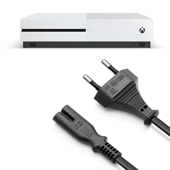Xbox One S Güç Kablosu 1.5m Xbox One S X Uyumlu Xbox Güç Kablosu Yedek Parça ürün görseli 1