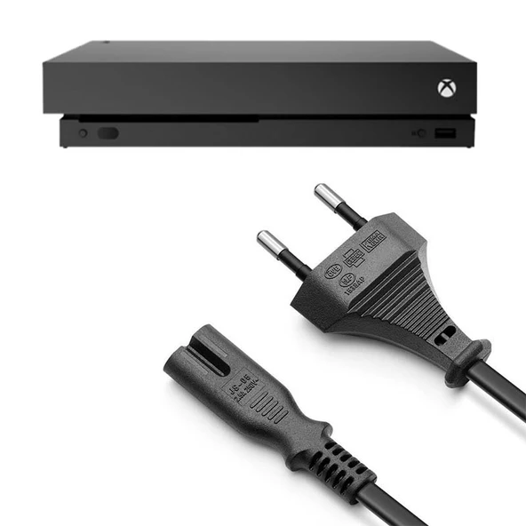 Xbox One X Güç Kablosu 1.5m Xbox One S X Uyumlu Xbox Güç Kablosu Yedek Parça ürün görseli 1