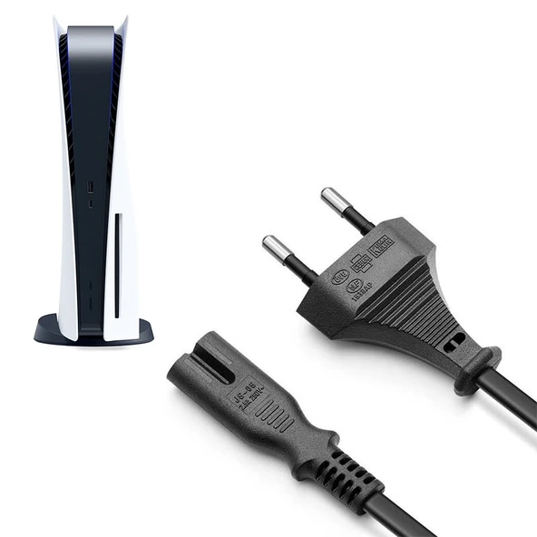 PS5 Güç Kablosu 1.2m Playstation 5 Uyumlu PS5 Kablo Yedek Parça ürün görseli 1