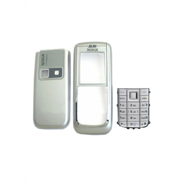 Nokia 6151 Kapak Nokia 6151 uyumlu Gri ön Kapak Arka Kapak ve Tuş Takımı ürün görseli 1