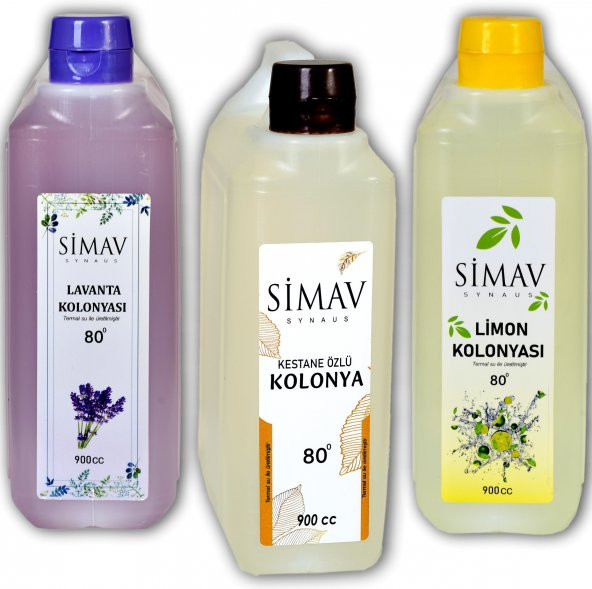 SİMAV Termal Sulu Kolonya Seti 3lü - 900 ml ürün görseli 1