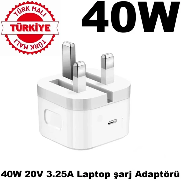 Kablosuz 40W 20V 3.25A Tüm Type-C Laptoplara Uyumlu Şarj Cihazı Güç Adaptörü ipad MacBook Air Pro Dell Lenovo Huawei Matebook Asus DTSINE0007924 ürün görseli 1