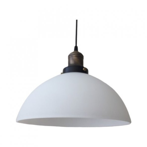 Mylight Opal Tekli Mat Bakır Askı Avize 28 cm ürün görseli 1