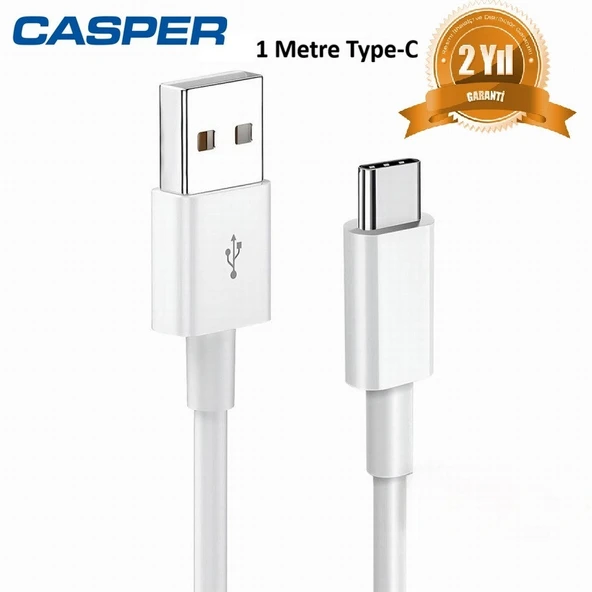 Casper Via A3 Plus Uyumlu 2.4A Type-C Ultra Hızlı Şarj Kablosu 1 Metre DTSINE0011238 ürün görseli 1