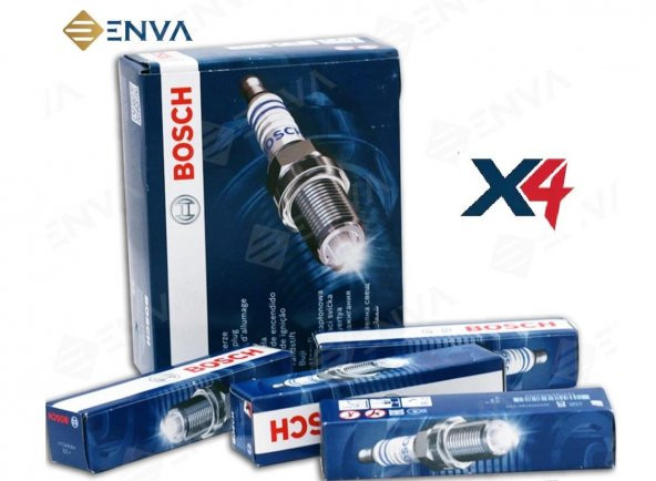 Bosch FORD FOCUS 2 ATEŞLEME BUJİSİ TAKIMI 1.6 BENZİNLİ 2005-2011 4 ADET ürün görseli 1