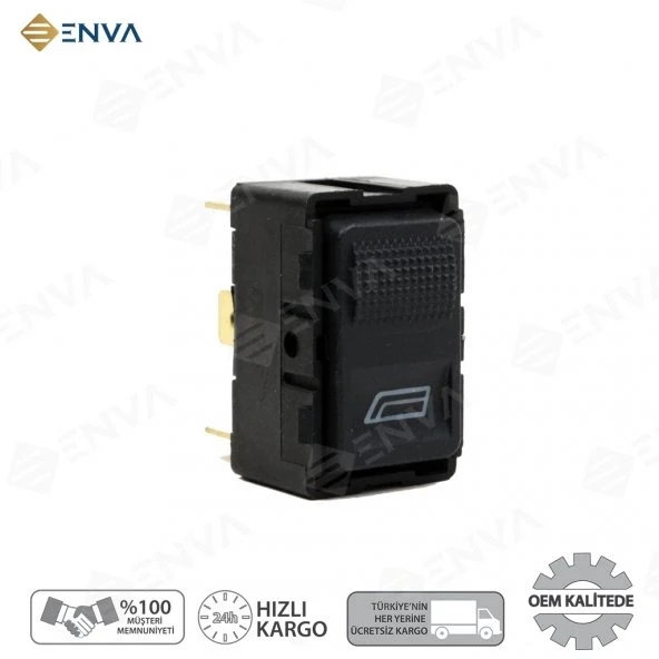 Enva AUDİ 80 AUDİ 100 TEKLİ CAM AÇMA DÜĞMESİ ANAHTARI ürün görseli 1
