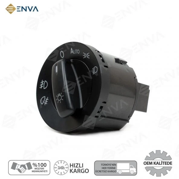 Enva VOLKSWAGEN EOS FAR AÇMA ANAHTARI DÜĞMESİ 2006-2010 (AUTOLU) ürün görseli 1