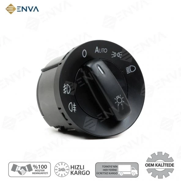 Enva VOLKSWAGEN PASSAT FAR AÇMA ANAHTARI DÜĞMESİ 2006-2014 (AUTOLU) ürün görseli 1