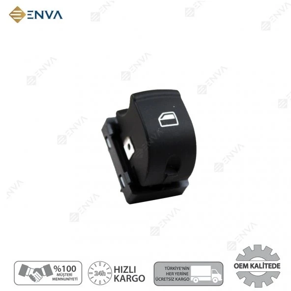 Enva AUDİ A6 TEKLİ CAM AÇMA KAPATMA ANAHTARI DÜĞMESİ 2005-2011 ürün görseli 1