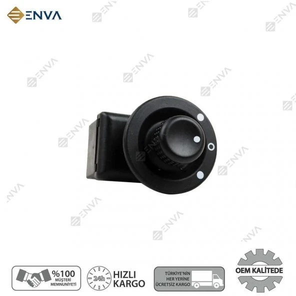 Enva RENAULT CLİO 2 AYNA AYAR DÜĞMESİ ANAHTARI KATLANMAZ 1999-2007 ürün görseli 1