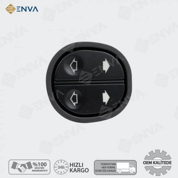 Enva FORD FİESTA - KA - CONNECT İKİLİ CAM AÇMA DÜĞMESİ 8-PİNLİ ürün görseli 1