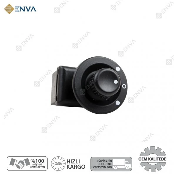 Enva RENAULT KANGOO AYNA AYAR DÜĞMESİ KATLANMAZ 19972008 ürün görseli 1