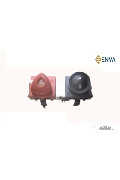 Enva Otomotiv RENAULT MEGANE 2 DÖRTLÜ FLAŞÖR DÜĞMESİ + MERKEZİ KİLİT ANAHTARI 2003-2008 ürün görseli 1