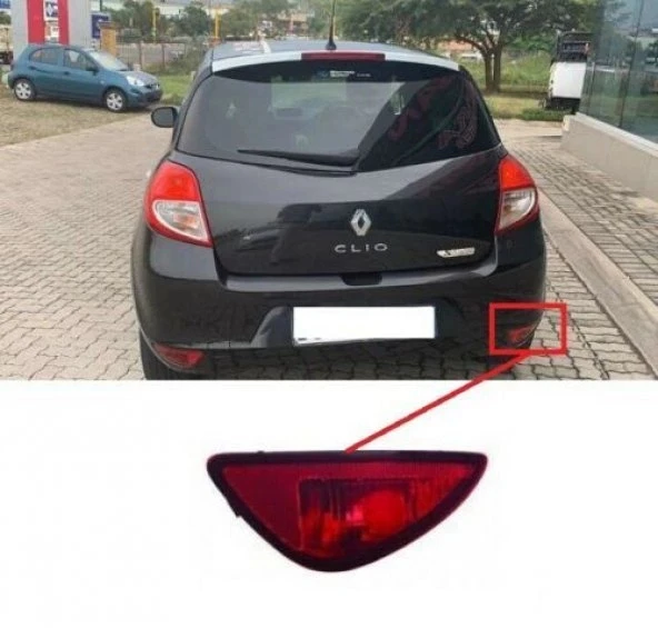 Enva RENAULT CLİO 3 ( HB KASA ) SAĞ ARKA SİS FARI SİS LAMBASI 2008-2011 ürün görseli 1
