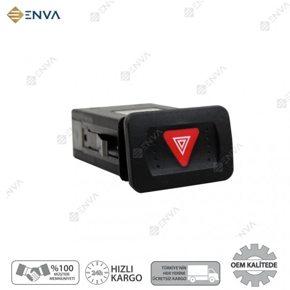 Enva VOLKSWAGEN GOLF 4 DÖRTLÜ SİNYAL FLAŞÖR DÜĞMESİ ANAHTARI 1998-2005 ürün görseli 1