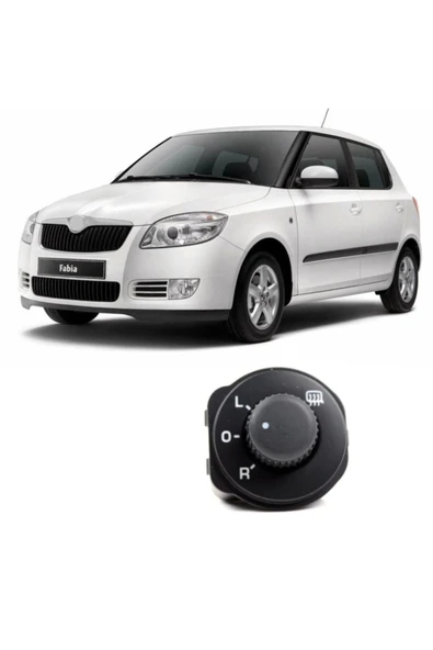 Enva SKODA FABİA DİKİZ AYNA AYAR DÜĞMESİ ANAHTARI 2007-2014 (ISITMALI) ürün görseli 1