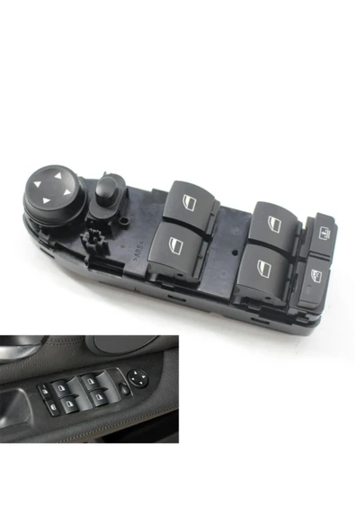 Enva Otomotiv BMW E60 KASA CAM AÇMA DÜĞMESİ 2007-2010 (PERDELİ-KATLANMAZ) ürün görseli 1