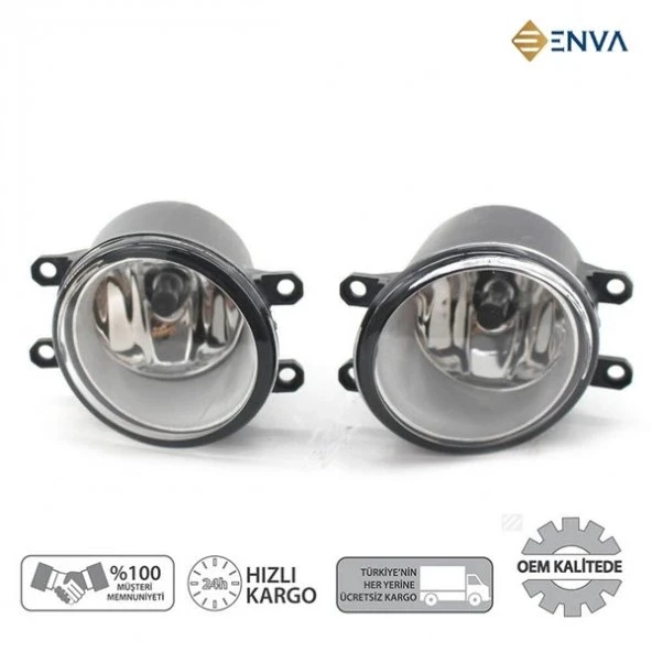 Enva TOYOTA COROLLA SAĞ + SOL ÖN SİS FARI SİS LAMBASI TAKIMI 2007-2013 ürün görseli 1