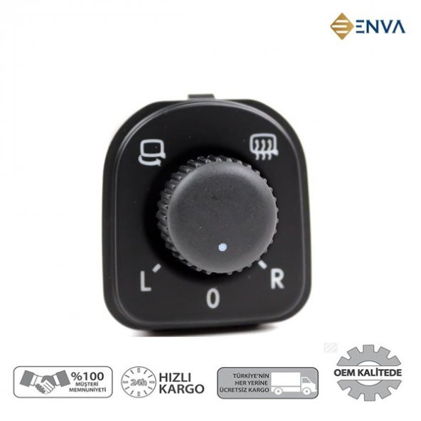 Enva VOLKSWAGEN TOURAN KATLANIR DİKİZ AYNA AYARLAMA DÜĞMESİ 2003-2010 ürün görseli 1
